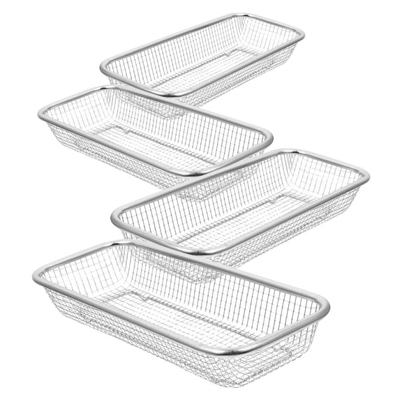 LEXSOMEO 4pcs Metal Dishwasher Basket Dishwasher Cutlery Holder Dishwasher Drain Basket Dishwasher Supply