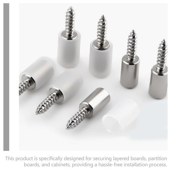 LEXSOMEO 4pcs Shelf Screws Cabinet Shelf Support Iron Bookshelf Peg Furniture Supply