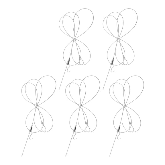 LEXSOMEO 5 Sets of Picture Hanging Wire Kit Picture Adjustable Hanging Wire Pendant Metal Wire Rope Multi-Function Picture Hanger Wire with Hooks Kit