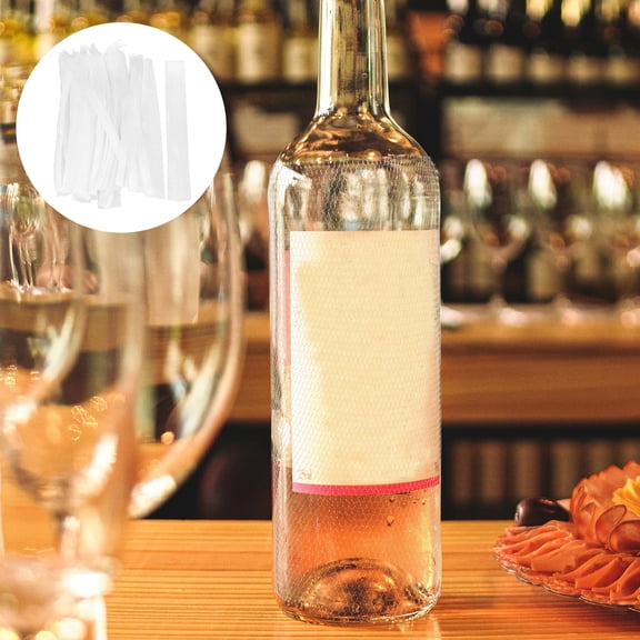 COOPHYA Mesh Bottle Sleeves Wine Bottle Sleeves PE Breathable Design General Users Daily Use 50Pcs
