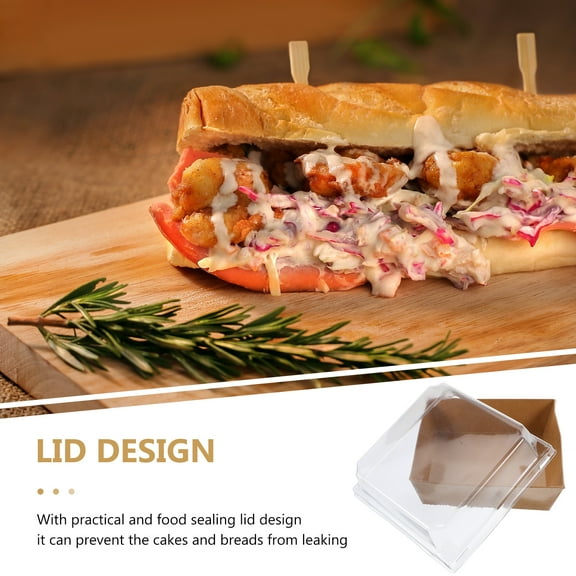 RENACLIPY 50 Pcs Pet Paper Cake Boxes, Stylish Storage Containers for Baking, Party Supplies and Dessert Packaging