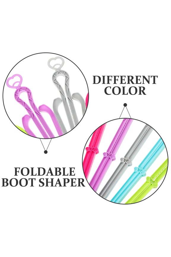 5-Pack Foldable Boot Shapers for Tall Boots, Folding Boot Stands and Holders to Keep Boots Upright