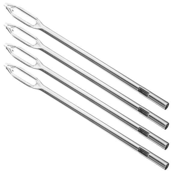 RENACLIPY Automotive Tire Plug Needles Quick Fix for Flat Tires Steel Silver 5Pcs