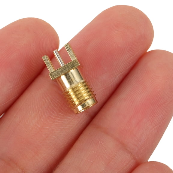 LEXSOMEO 5pcs SMA Connector Pcb Edge Mount Solder Adapter RF Coax Connector Coaxial Adapter Supply