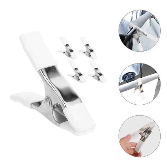LEXSOMEO 5-Pack Heavy Duty Spring Clamps for Backdrop, Plastic Background Clips, Cloth Clips for Photography and Crafts