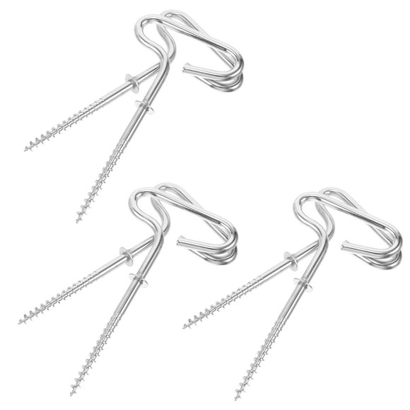 LEXSOMEO 6Pcs Fishing Stakes Spiral Stake Portable Tent Peg Metal Nail Ice Fishing Tent Stakes
