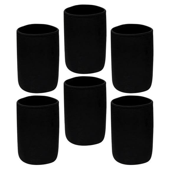 Sprouting Jar Covers 6-Pack Black Sleeves for Hydroponic Containers Seed Germination Home Gardening Blackout Caps