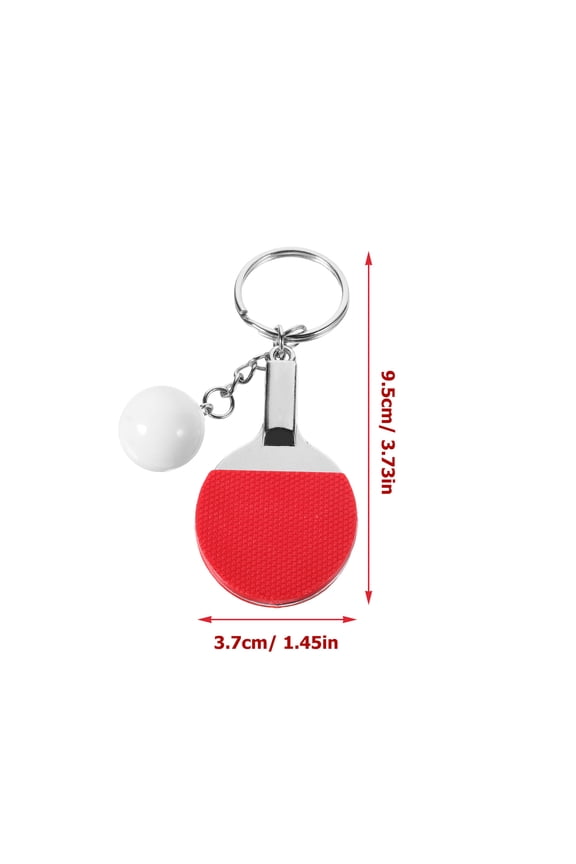 LEXSOMEO 6-Pack Mini Table Tennis Keychains, Small Pong Pendants, Sports Souvenirs and Decorative Accessories