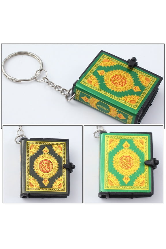 6-Pack Mini Bible Keychain Set, Bible Book Pendant Key Holder, Religious Christian Gift Accessories