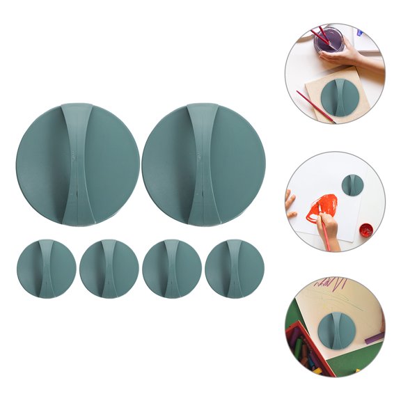 LEXSOMEO 6pcs Printmaking Round Board Printmaking Plate Printmaking Painting Supplies