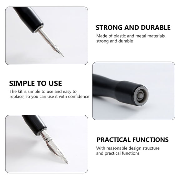 LEXSOMEO 6pcs Professional Calligraphy Pen Holder Plastic Holder For Dip Pen Repairing Kit Reusable Plastic Pen Holder Dip Pen Nibs Holder