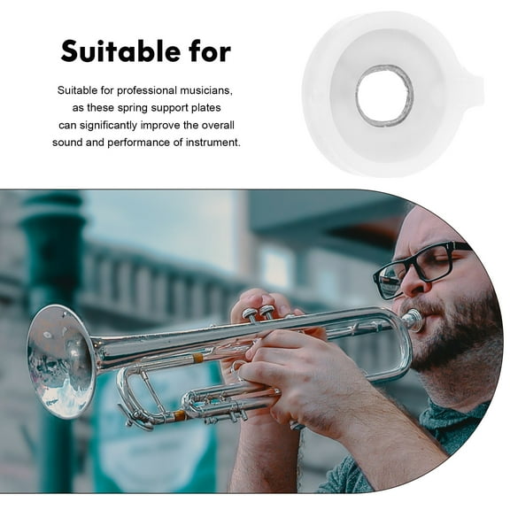LEXSOMEO 6pcs Trumpet Valve Washers Trumpet Spring Repair Washers Musical Instruments Accessories