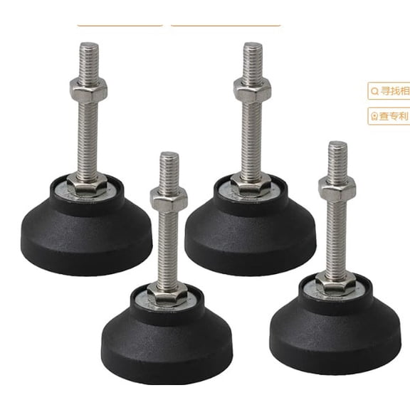 LEXSOMEO 8Pcs Adjustable Furniture Levelers Heavy Duty Carbon Steel Leveler Legs Table Leg Feet Furniture Leveling Feet Mechanical Equipment Levelers