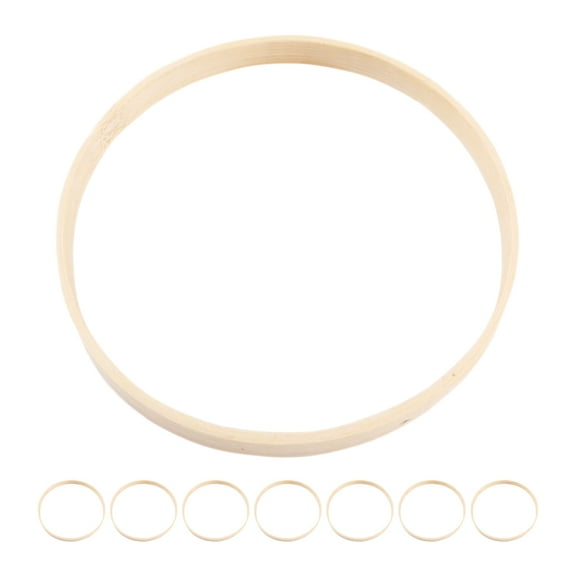 HEMOTON Bamboo Hoops for DIY Crafts and Dreamcatcher Perfect for Wall Hanging Decor 8 Pieces