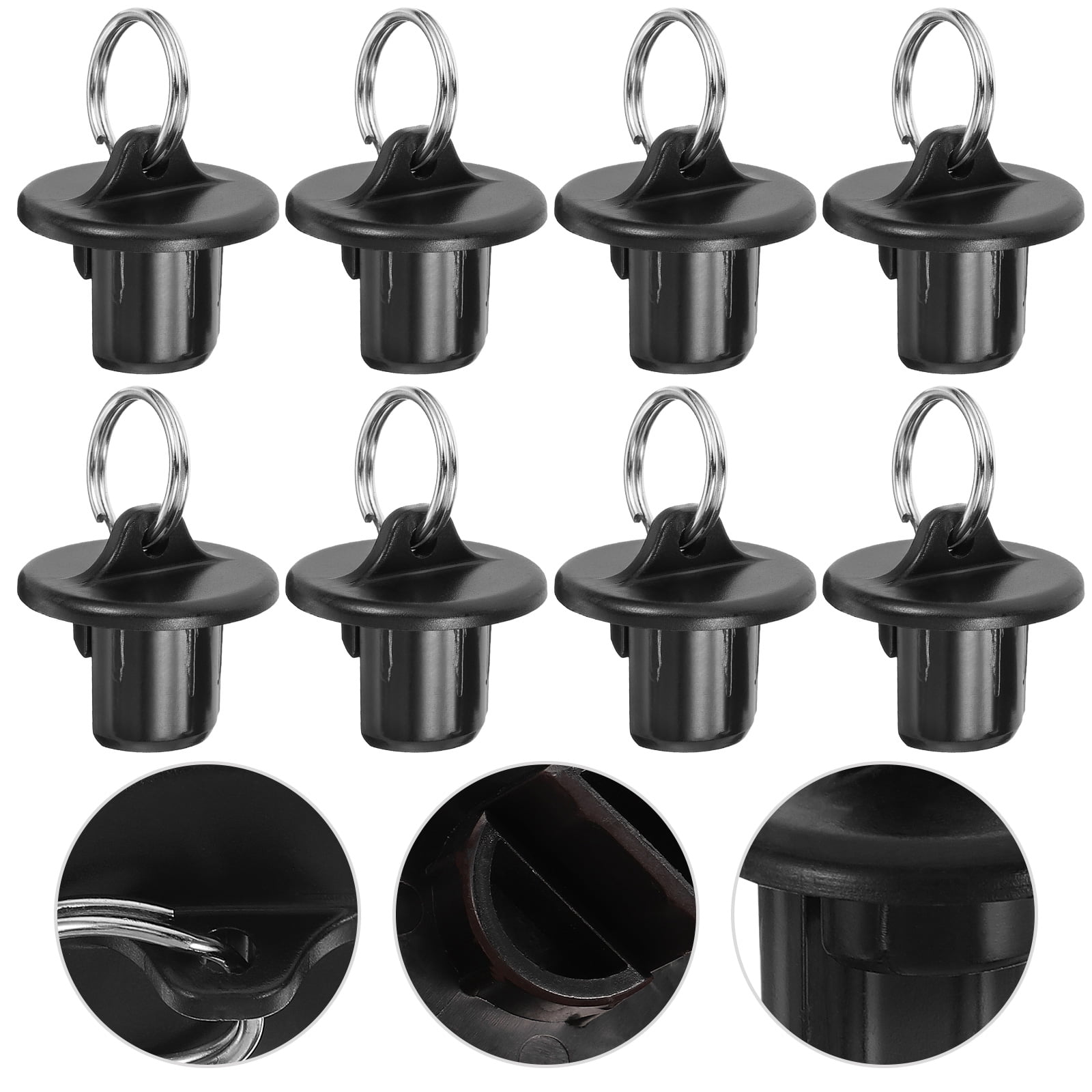 LEXSOMEO 8pcs Bungee Kit Sunshades Blackout Stopper Roller Up Blinds Replacement Bungee Cord Plugs