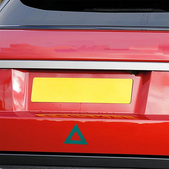 LEXSOMEO 8pcs Car Bumper Reflective Stickers Vehicle Bumper Decals Stickers For Car Bumper Car Decals Decorations Car Triangle Decals