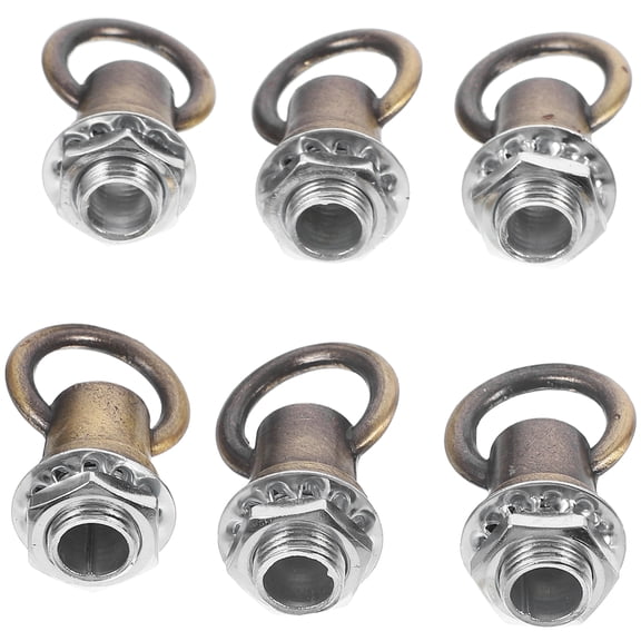 RENACLIPY Coffee Metal Chain Hooks Heavy Duty for Chandeliers and Pendant Lights 8Pcs