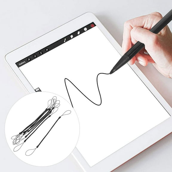 LEXSOMEO 8pcs Retractable Cords Stylus Pen Ropes Hanging Rope Stylus Pen Lanyard Spring Ropes