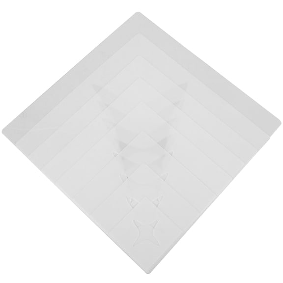 COOPHYA Large Star Stencil Templates 8 Pieces White PP for Wall Painting, Crafting, and Home Decorating