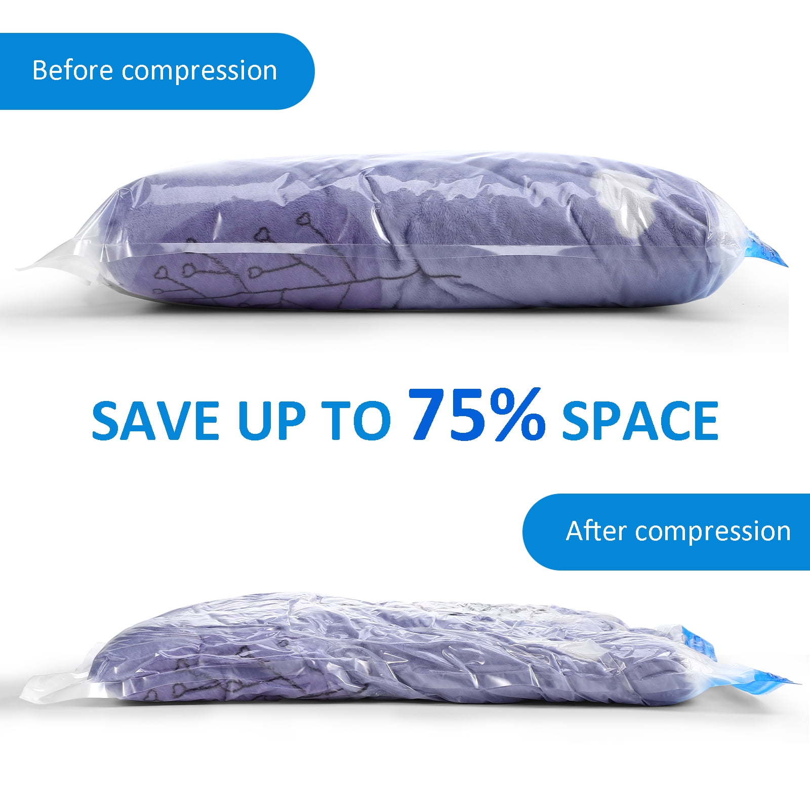 RENACLIPY Air Removal Compression Bags for Travel White 9Pcs - Walmart.com