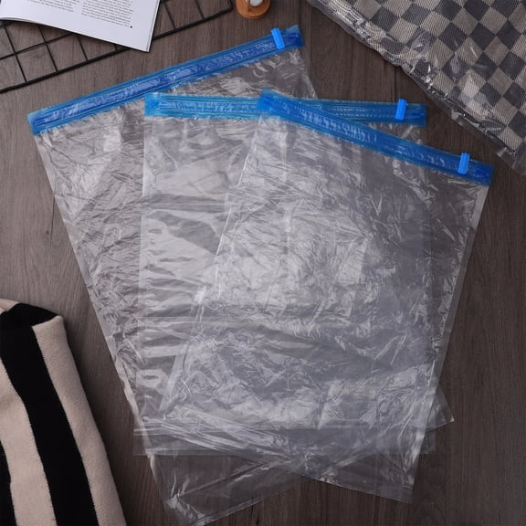 RENACLIPY 9-Pack Travel Compression Bags for Air Removal, Space Saver Storage Organizer, White