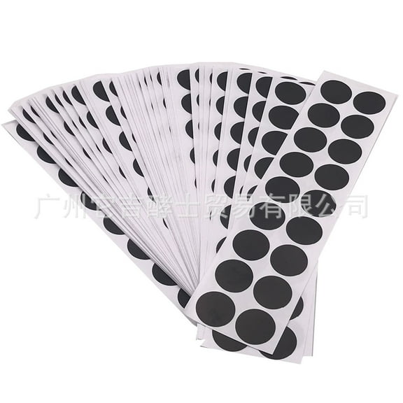 RENACLIPY 900pcs Target Repair Dots Black Paper Targets Round Outdoor Shooting Range Practitioners