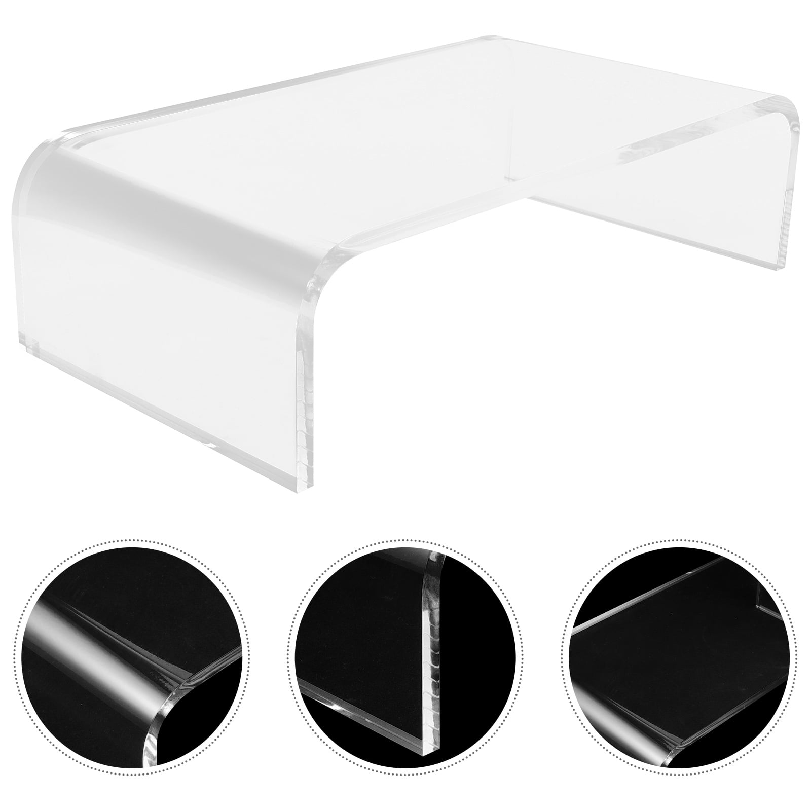 LEXSOMEO Acrylic Monitor Stand Riser Clear Monitor Riser Computer ...