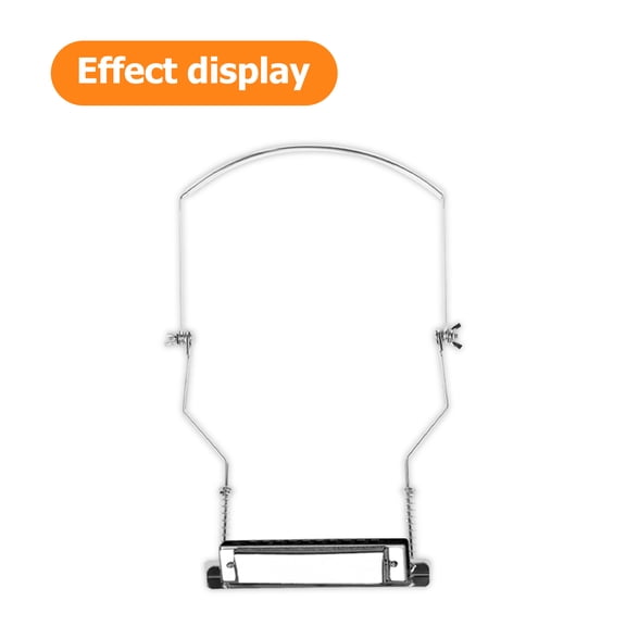 COOPHYA Easy Installation Harmonica Holder Set Metal Silver 1Set