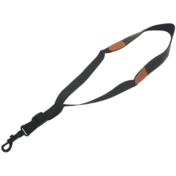 RENACLIPY Black Saxophone Neck Strap with ABS Comfort Pad for Support and Adjustable Fit