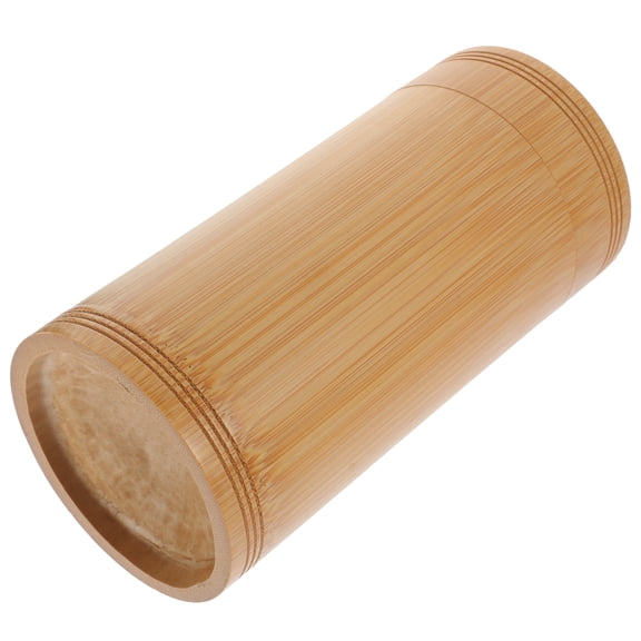 LEXSOMEO Bamboo Tea Canister Portable Tea Tube Jar Travel Tea Canister Loose Tea Jar (L)