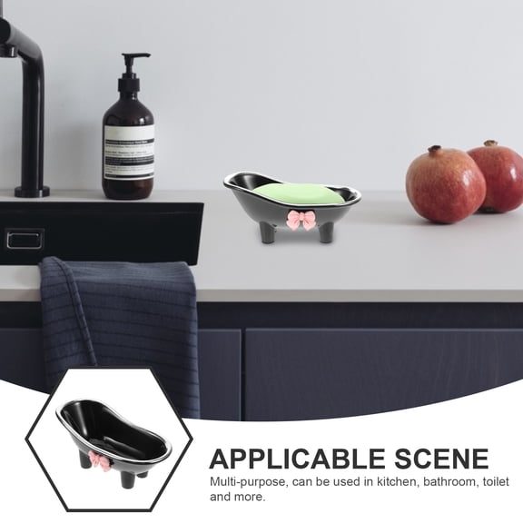 LEXSOMEO Bathtub Shape Soap Storage Dish Soap Container Soap Case Bathroom Soap Dish Soap Box