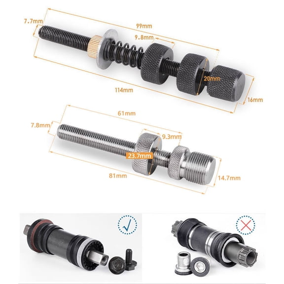 COOPHYA Bike Press Installation Tool Black for Easy Bicycle Axle and Headset Fixing