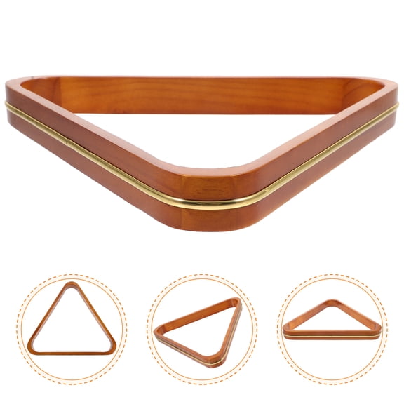 RENACLIPY Pine Wood Billiard Triangle Rack for Pool Table, Organizer for Home and Stable Storage Accessories