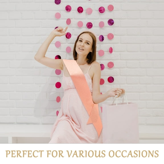 LEXSOMEO Blank Glitter Sash Diy Sash Decoration Cloth Sash Beauty Pageant Sashes for Wedding Grad Party