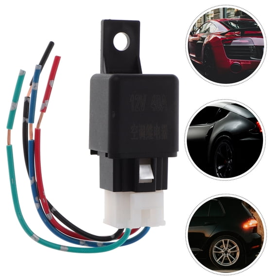 RENACLIPY 4 Pin Heavy Duty Car Relay Replacement for Automotive Air Conditioning System and Electrical Accessories