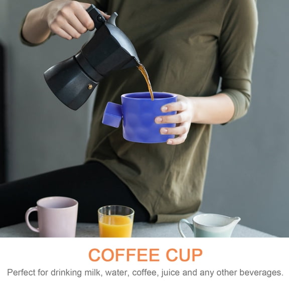 LEXSOMEO Ceramic Large Latte Mug Cappuccino Coffee Cup Water Milk Tea Cup Breakfast Cup