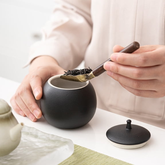 LEXSOMEO Ceramic Sealed Tea Jar Tea Storage Jar Tea Leaves Storage Container Sugar Jar