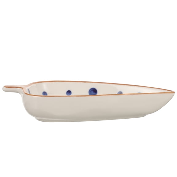 RENACLIPY Assorted Color Ceramic Sauce Dipping Plates with Leaf Design, Kitchen Tableware Set for Sushi and Condiments