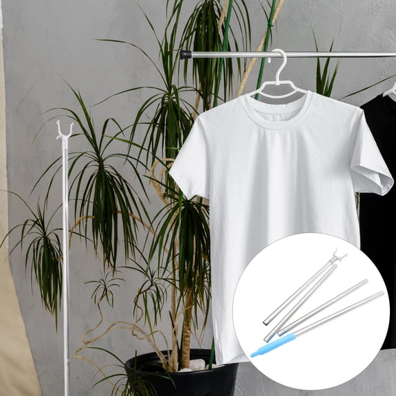 RENACLIPY Stainless Steel Clothes Drying Pole Silver for Home Use Renaclipy