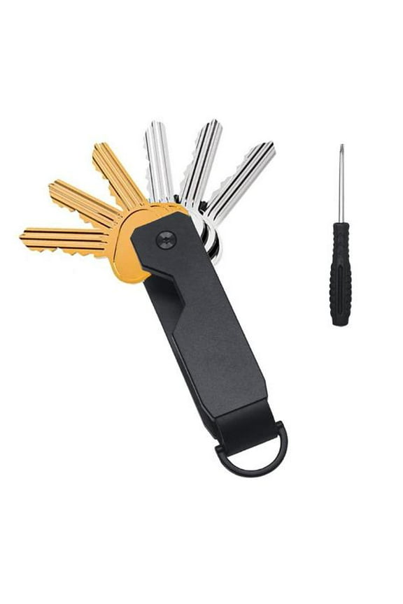 Compact Key Organizer Men Keychain Metal Key Holder Silent Key Organizer Pocket Key Chain Smart Keychain Metallic Key Holder