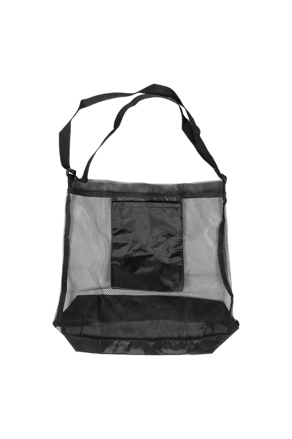 Crossbody Bag for Travel Shoulder Bag Black Mesh Cloth 1Set