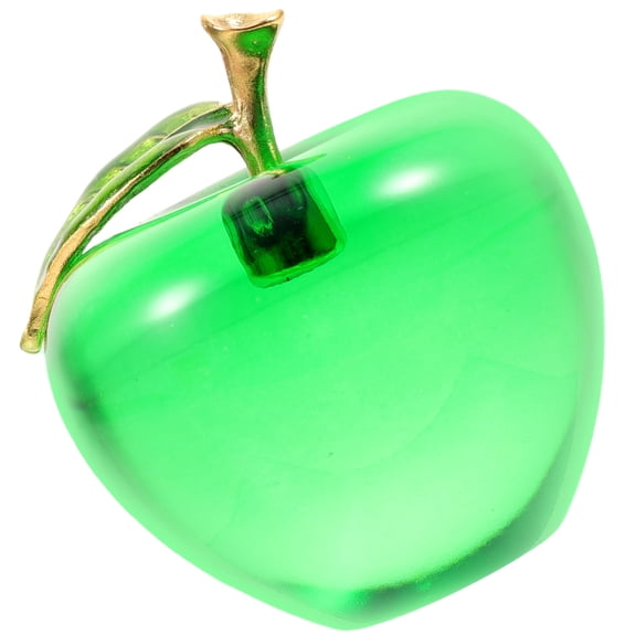 RENACLIPY Green Crystal Figurine Decorative Sculpture for Home and Office, Elegant Glass Art Craft Decoration