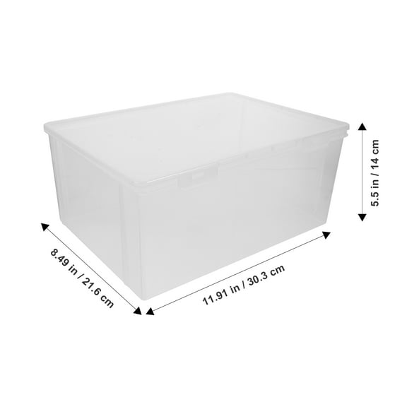 LEXSOMEO DVD Storage Box CD Storage Container Plastic DVD Holder Portable CD Storage Case
