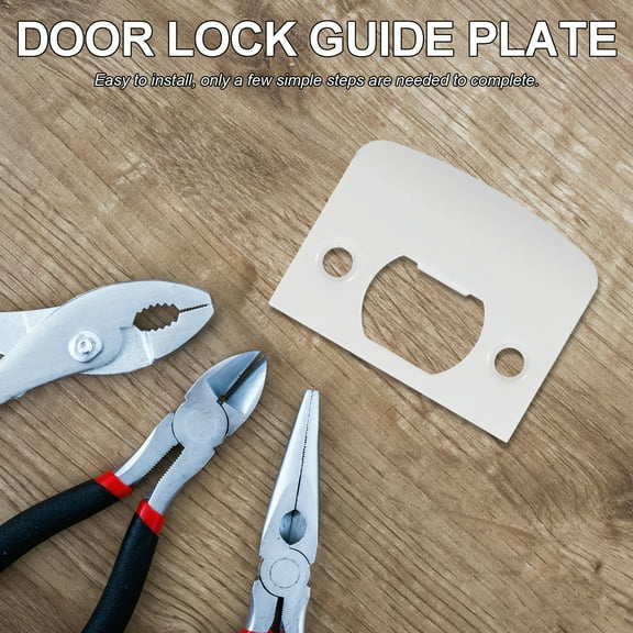 LEXSOMEO Deadbolt Strike Plate Door Striker Plate Stainless Steel Door Strike Plate Front Door Strike Plate Metal Repair Strike Plate