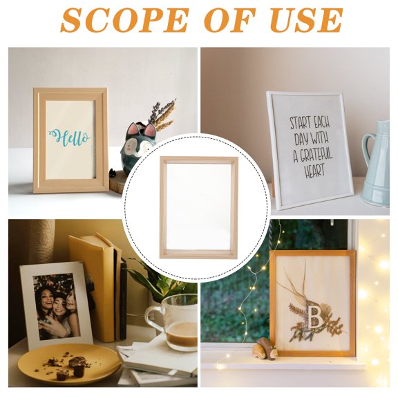 LEXSOMEO Decorative Dried Flower Photo Frame with Stand, Elegant Dried Flower Frame for Home and Office Decor