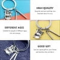 COOPHYA Music Note Drum Keychain Metal Pendant for Rock Enthusiasts Purse Bag Decoration