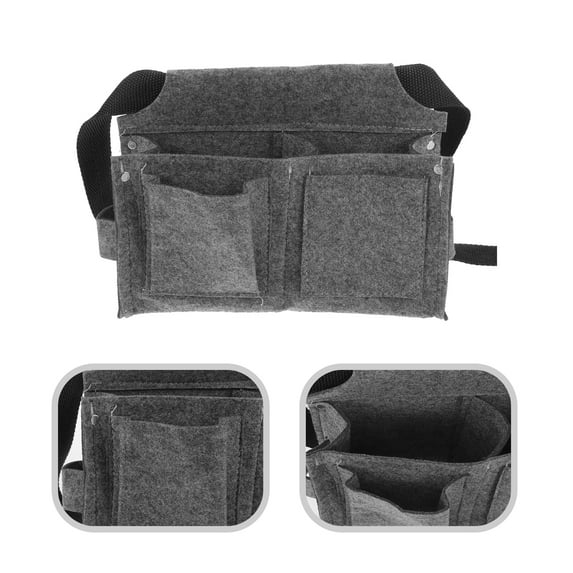 LEXSOMEO Electrician Tool Pouch Portable Tool Belt Pouch Multi-functional Multiple Pockets Tool Organizer