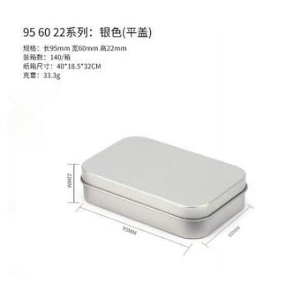 LEXSOMEO Elegant Lidded Tin Box Metal Rectangular Boxes Candy Containers Portable Box Party Favors Boxes Mini Tins With Lids Small Tin Storage Tin (Small)