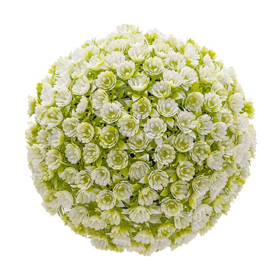 RENACLIPY White Faux Plant Sphere for Elegant Wedding Party Decor and Indoor Outdoor Display