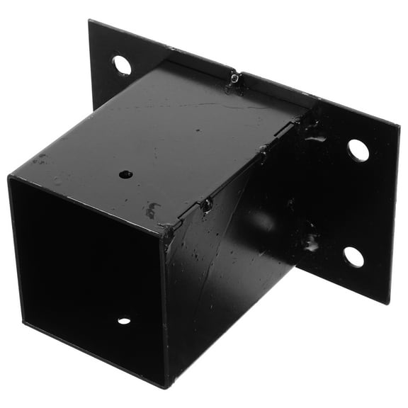 LEXSOMEO Fence Post Base Protector Heavy Duty Mailbox Anchor Bracket Metal Deck Porch Railing Support Base